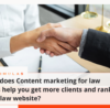 How does Content marketing for law firms help you get more clients and rank your law website | Simulas
