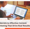 10 Secrets to Effective Content Marketing That Drive Real Results. | Simulas